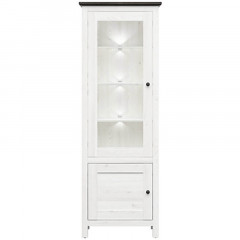 REG1W1D/20/7 HESEN BRW Glass-Fronted Cabinet