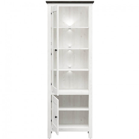 REG1W1D/20/7 HESEN BRW Glass-Fronted Cabinet
