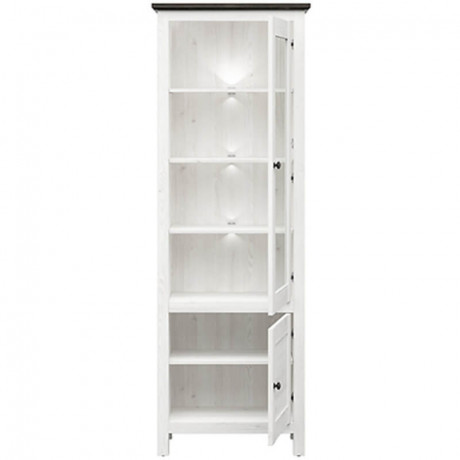 REG1W1D/20/7 HESEN BRW Glass-Fronted Cabinet