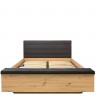 LOZ/160/B OSTIA BRW Bed with Storage and a Lifting Mechanism