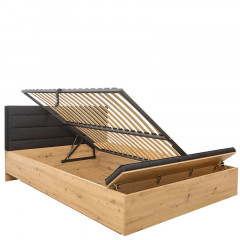 LOZ/160/B OSTIA BRW King Size Lift Up Storage Bed