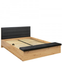 LOZ/160/B OSTIA BRW King Size Lift Up Storage Bed