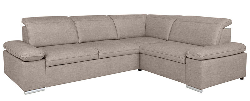 DARBY 2F BRW Corner Sofa Bed Beige