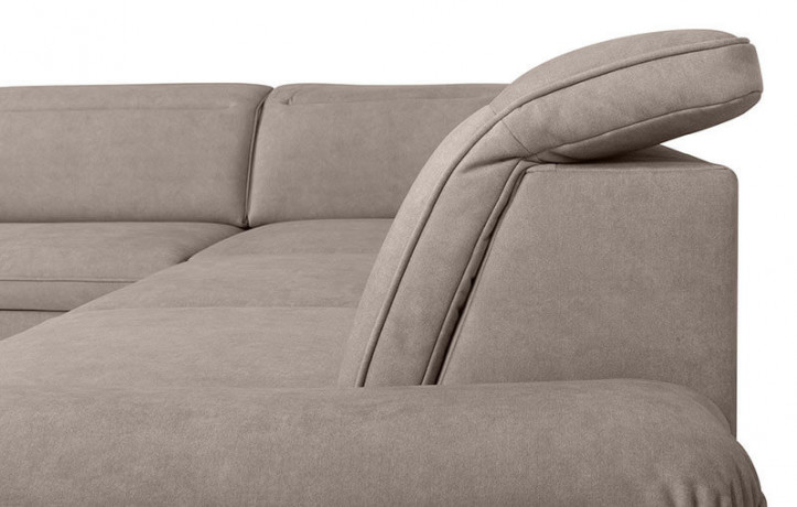 DARBY 2F BRW Corner Sofa Bed Beige