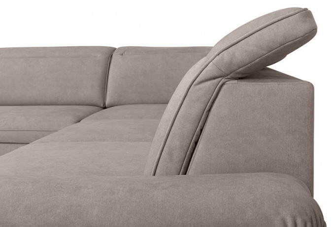 DARBY 2F BRW Corner Sofa Bed Beige