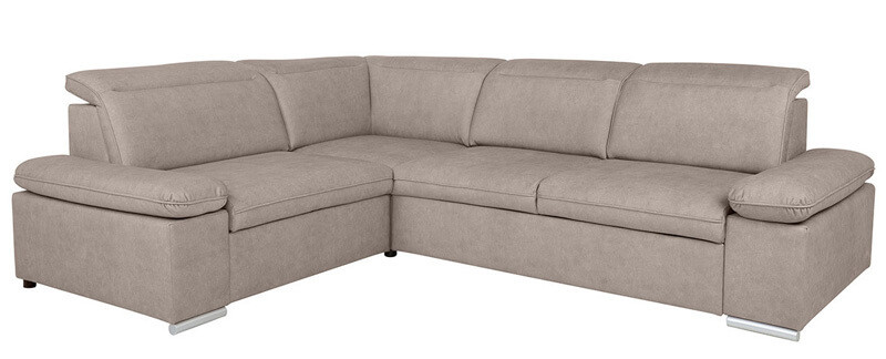 DARBY 2F BRW Corner Sofa Bed Beige