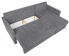 IMROS LUX 3DL BRW Corner Sofa Bed Grey