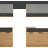 SEMI LINE 260 VER 2 Kitchen Set Reveal Oak / Volcanic Black