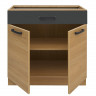 SEMI LINE 260 VER 2 Kitchen Set Reveal Oak / Volcanic Black