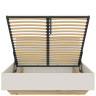 LOZ/160/B GLAMOUR BRW King Size Lift Up Storage Bed