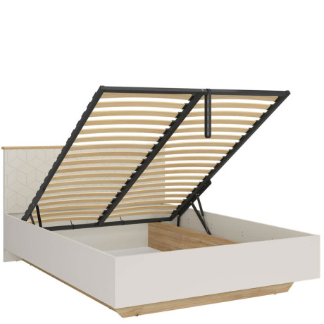 LOZ/160/B GLAMOUR BRW King Size Lift Up Storage Bed