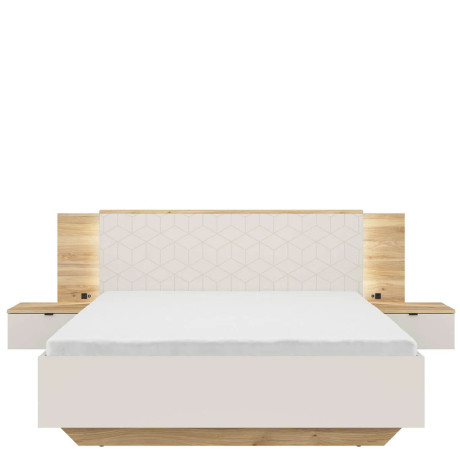 LOZ/160/B GLAMOUR BRW King Size Lift Up Storage Bed