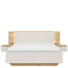 LOZ/160/B GLAMOUR BRW King Size Lift Up Storage Bed