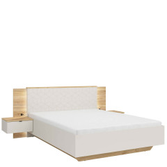 LOZ/160/B GLAMOUR BRW King Size Lift Up Storage Bed