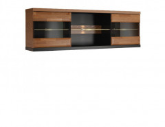VERANO 2DS Large Wall Glass-Fronted Cabinet MEBIN