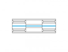 VERANO 2DS Large Wall Glass-Fronted Cabinet MEBIN