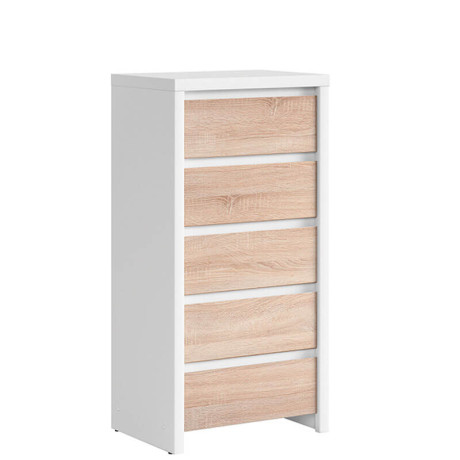 KOM5S KASPIAN BRW (white) Chest of Drawers