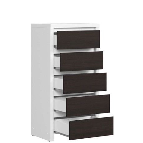 KOM5S KASPIAN BRW (white) Chest of Drawers