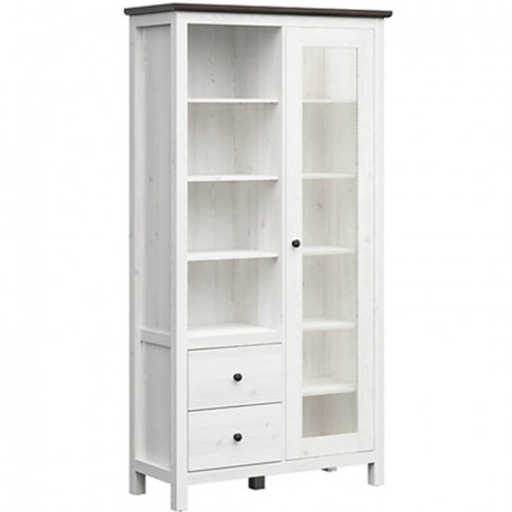 REG1W2S/20/11 HESEN BRW Glass-Fronted Cabinet