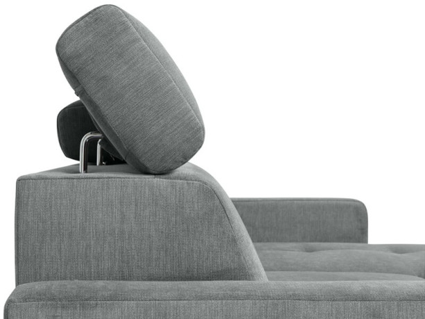 BRICO 2F BRW Corner Sofa Bed Grey