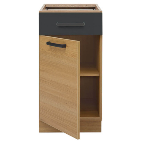 SEMI LINE 260/GC VER 2 Kitchen Set Reveal Oak / Volcanic Black