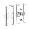 SZF/270/210/3M GLAMOUR BRW Sliding Door Wardrobe