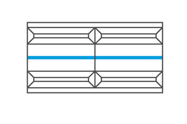 VERANO 2DS Wall Glass-Fronted Cabinet MEBIN