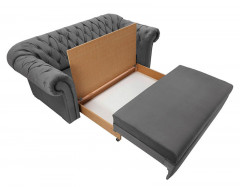 CUPIDO 2FBK BRW 2 Seater Sofa Bed Grey