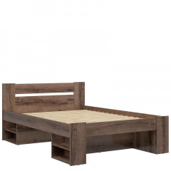 LOZ3S NEPO PLUS BRW Double Bed with Storage