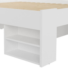 LOZ3S NEPO PLUS BRW Double Bed with Storage