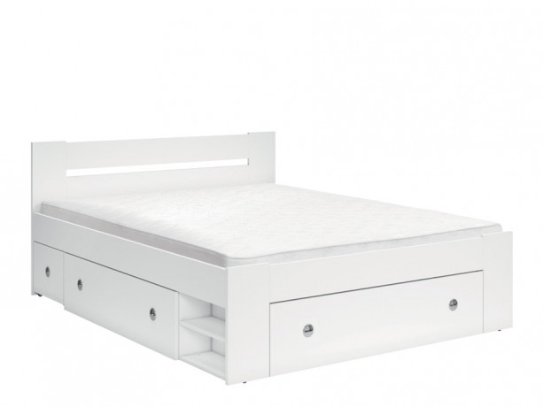 LOZ/160 STEFAN BRW King Size Bed with Storage
