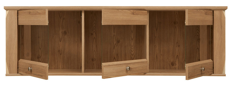 SFW3W BERGEN BRW Wall Glass-Fronted Cabinet