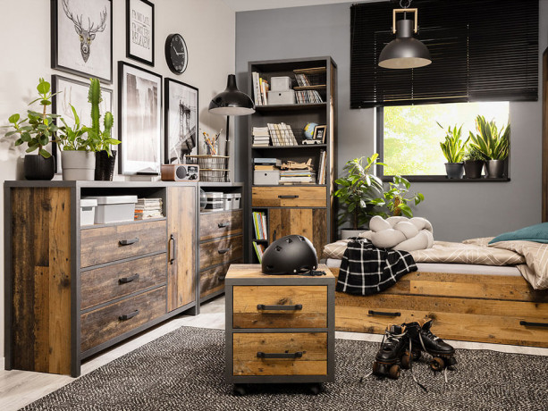 KTN2S WESTON BRW Mobile Cabinet