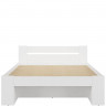 LOZ3S/160 NEPO PLUS BRW King Size Bed (White)