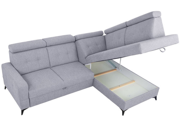 AMADO 2F BRW Corner Sofa Bed Grey