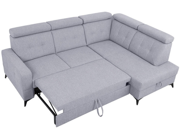 AMADO 2F BRW Corner Sofa Bed Grey