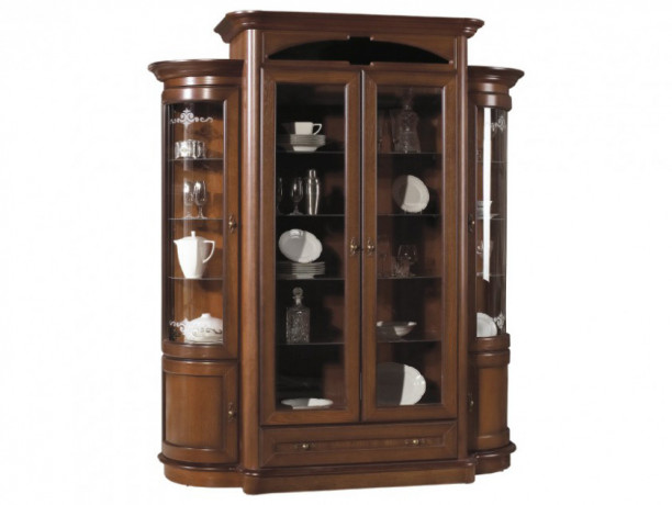 AFRODYTA 4DS2D1SZ Glass-Fronted Cabinet MEBIN