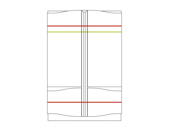DIUNA 2D Large Wardrobe MEBIN