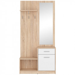 PPK NEPO PLUS BRW Mini Hallway Furniture Set