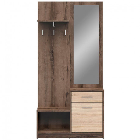 PPK NEPO PLUS BRW Mini Hallway Furniture Set