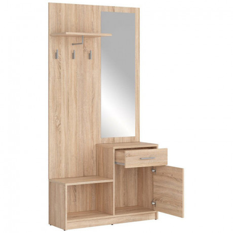 PPK NEPO PLUS BRW Mini Hallway Furniture Set