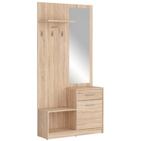 PPK NEPO PLUS BRW Mini Hallway Furniture Set