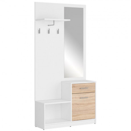 PPK NEPO PLUS BRW Mini Hallway Furniture Set