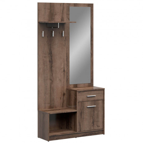 PPK NEPO PLUS BRW Mini Hallway Furniture Set