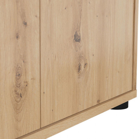 REG2D2W2S/200 SPACE OFFICE BRW Glass-Fronted Cabinet