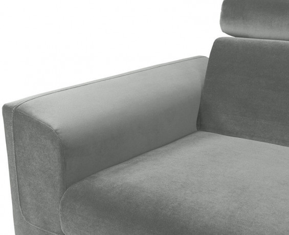 EVIA 2F BRW Corner Sofa Bed Grey