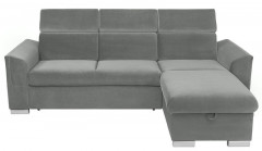 EVIA 2F BRW Corner Sofa Bed Grey