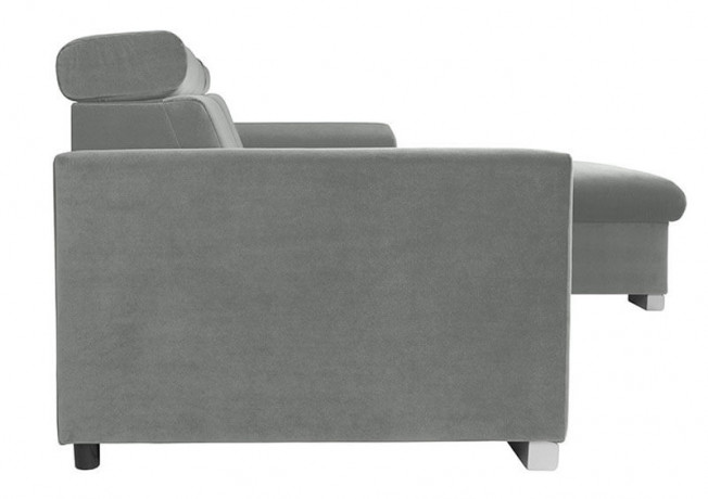 EVIA 2F BRW Corner Sofa Bed Grey