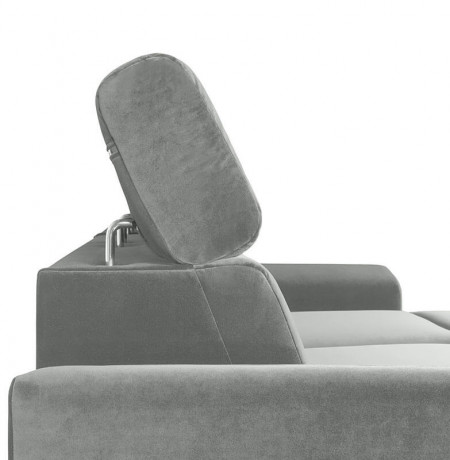 EVIA 2F BRW Corner Sofa Bed Grey