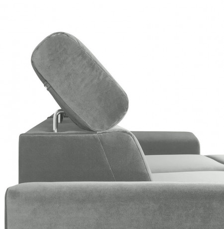 EVIA 2F BRW Corner Sofa Bed Grey